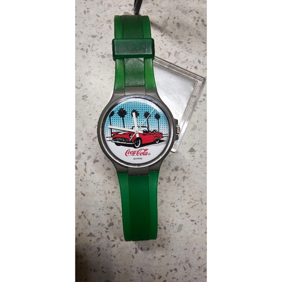 Vintage Swiss Made Coca-Cola California Dreaming Thunderbird T-Bird - Picture 1 of 10
